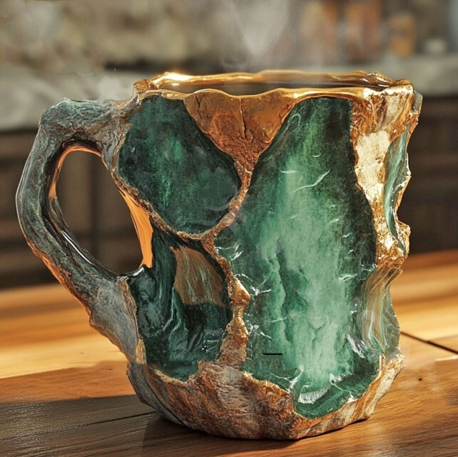 (🌲Early Christmas Sale ) ✨️2024 New Mineral Crystal Coffee Mugs☕