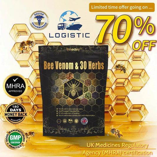 Last day to get 70% OFF: Tnnedey® Bee Venom & 30-Herb Detox Foot Soak Beads for Body Sculpting- Recommended by the British Lymphology Society (BLS) 💧