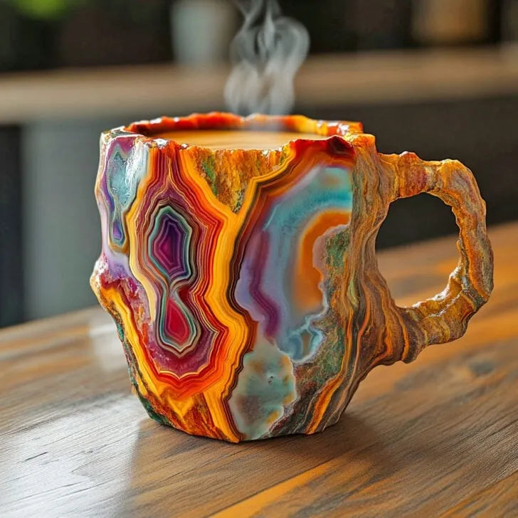 (🌲Early Christmas Sale ) ✨️2024 New Mineral Crystal Coffee Mugs☕