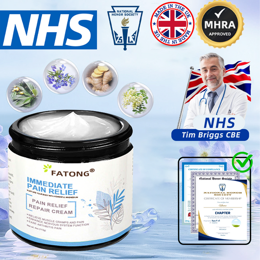 NHS Approved ✅ FATONG® Magnesium Pain Healing Bone Cream (👨‍⚕️Relief of neuropathy, chronic pain, muscle spasms, cramps or twitches, poor bone health and other arthritis) 🔥